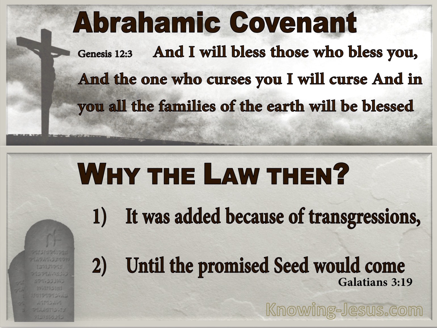 Galatians 3:19 Why The Law Then It Was Added Because Of Transgressions (gray)